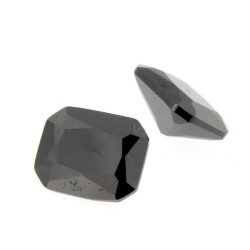 Zirk. schwarz achteck princess cut 11 x 9 mm