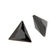 Zirkonia schwarz dreieck step cut 6 x 6 mm