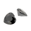 Zirkonia schwarz herz 4 x 4 mm
