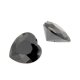 Zirkonia schwarz herz 4 x 4 mm
