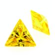 Zirkonia gelb dreieck 12 x 12 mm