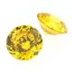 Zirkonia gelb rund classic cut