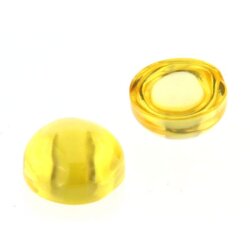Zirkonia gelb rund cabochon