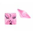 Zirkonia pink carre princess cut 3,5 x 3,5 mm