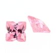 Zirkonia pink blüte 4 blättrig 6 x 6 mm