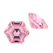Zirkonia pink sechseck 10 x 10 mm