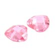 Zirk. pink herz zweis. Rautenschliff 8 x 8 mm
