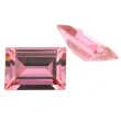 Zirk. pink baguette step cut 7,5 x 3 mm