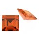 Zirkonia orange carre step cut