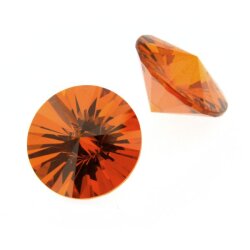 Zirkonia orange rund rain cut