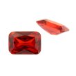 Zirkonia orange achteck step cut 12 x 6 mm