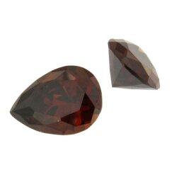 Zirkonia braun tropfen 5 x 3 mm