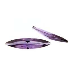 Zirkonia amethyst navette 8 x 4 mm