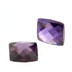 Zirkonia amethyst carre zweis. Rautenschliff