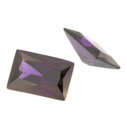 Zirkonia amethyst baguette princess cut