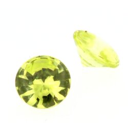 Zirkonia peridot rund buff top