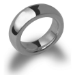 Ring 7,5 mm glatt Silber