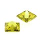 Zirk. peridot carre cabochon fac. 7 x 7 mm