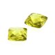 Zirkonia peridot carre zweis. Rautenschliff