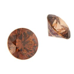 Zirkonia caramel Brillantschliff