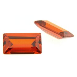 Zirkonia granat baguette step cut 5 x 2,5 mm
