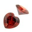 Zirkonia granat herz 6 x 6 mm