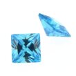 Zirk. blau topas carre princess cut 4 x 4 mm