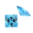 Zirk. blau topas carre princess cut 6 x 6 mm