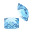 Zirkonia blau topas carre zweis. Rautenschliff
