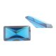 Zirkonia blau topas baguette Spiegelschliff
