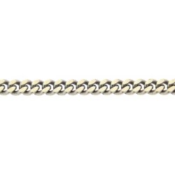 Panzerkette flach 1,2 x 4,2 mm Silber