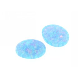 Synth. Opal hellblau oval 9 x 7 mm