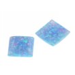 Synth. Opal hellblau carre 4 x 4 mm