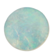 Opal echt blau/grün rund
