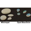 Opal echt blau/grün oval 5 x 3 mm