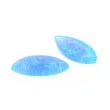 Imitierter Opal blau navette