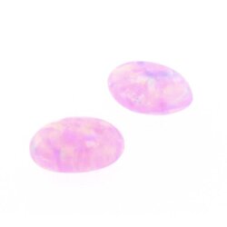 Imitierter Opal pink oval 4 x 3 mm