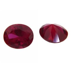 Synth. Rubin oval 3 x 2 mm