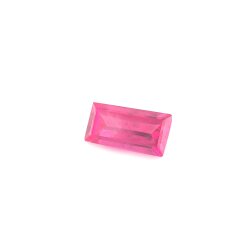 Synth. Rubin baguette step cut 4 x 3 mm