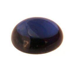 Synth. Saphir oval cabochon 7 x 5 mm