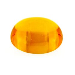 Synth. Saphir gelb oval cabochon 10 x 8 mm