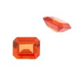 Synth. Padp. Saphir achteck step cut 6 x 4 mm