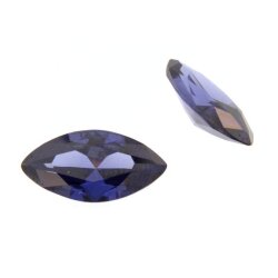 Zirkonia tansanit navette 7 x 3,5 mm