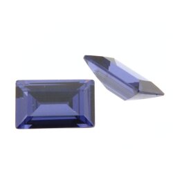 Zirkonia tansanit baguette step cut 8 x 4 mm