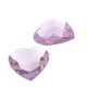 Amethyst herz flach zweis. Rautenschliff 10 x 10 mm