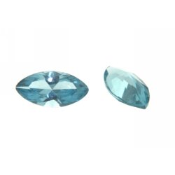 Aquamarin navette 8 x 4 mm