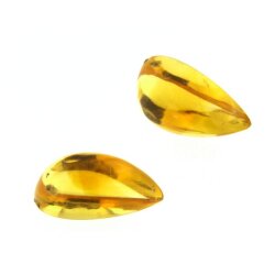 Citrin tropfen cabochon 5 x 3 mm