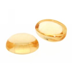 Citrin oval cabochon 7 x 5 mm