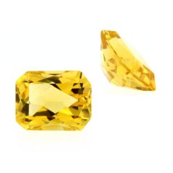 Citrin achteck princess cut 10 x 7 mm