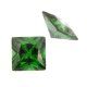 Zirk. smaragd carre princess cut 6 x 6 mm